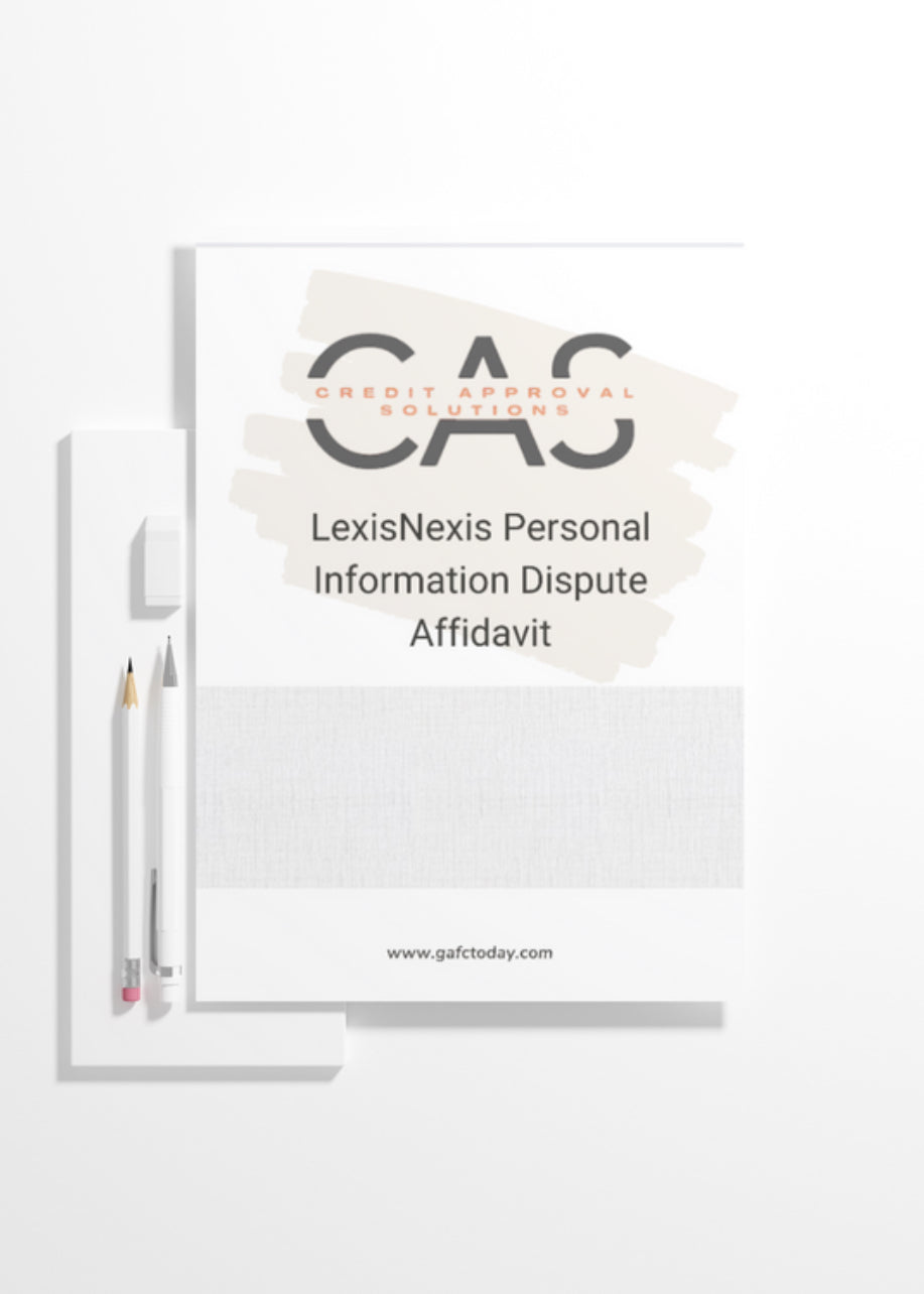 LexisNexis Personal Information Removal Affidavit