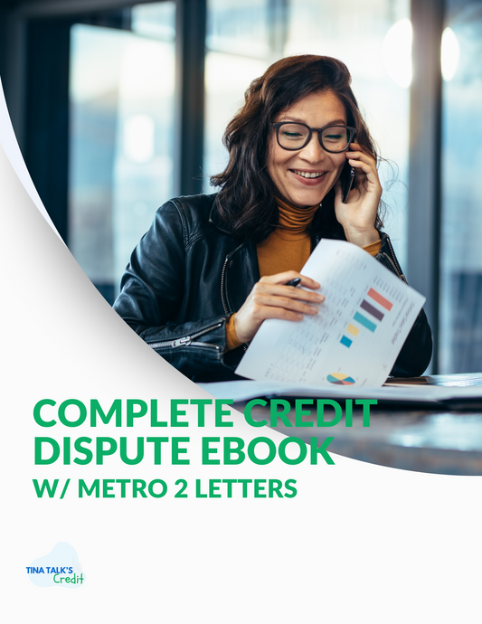 Complete Credit Dispute eBook / w Metro 2 Letters